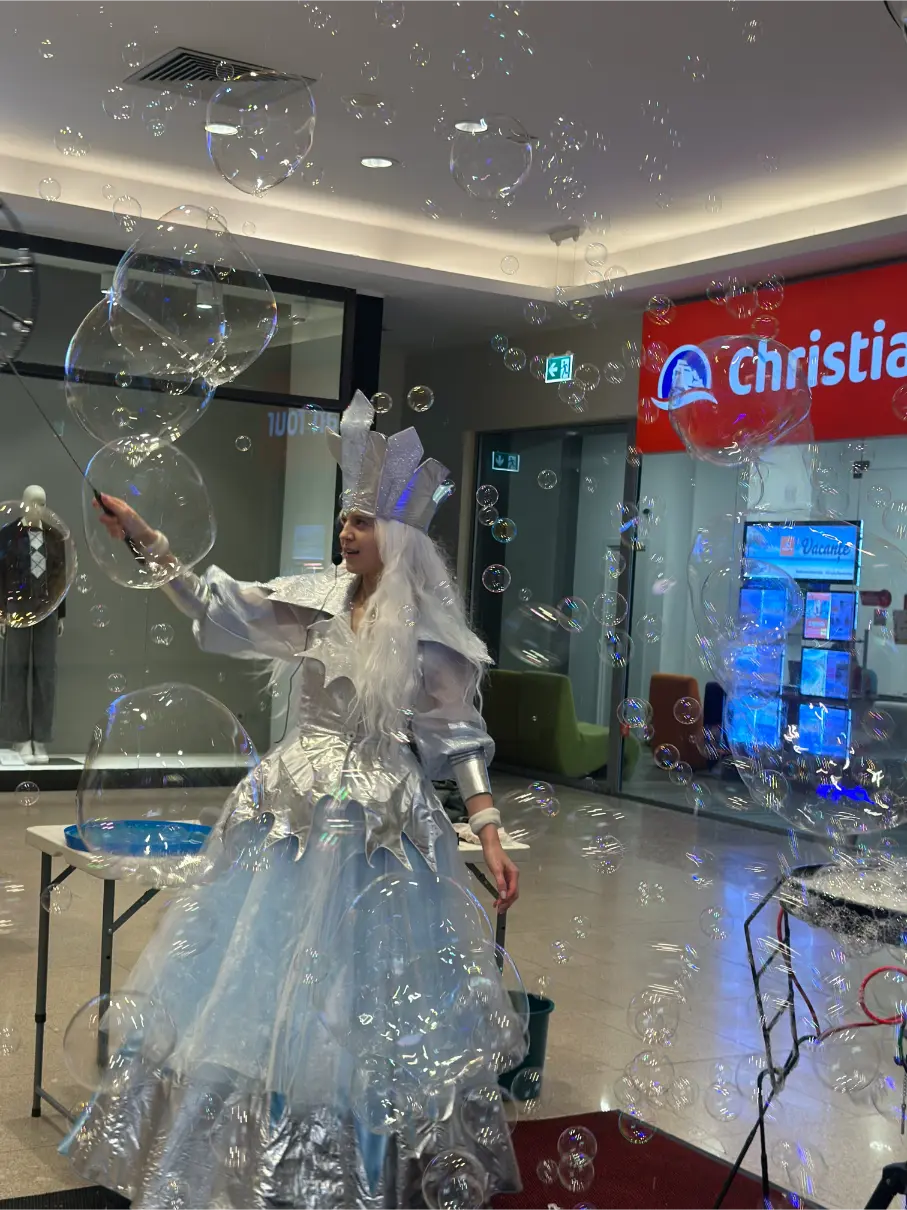 petreceri copii cu bubble show iasi